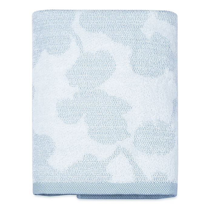 slide 1 of 2, DKNY City Bloom Bath Towel - Blue, 1 ct