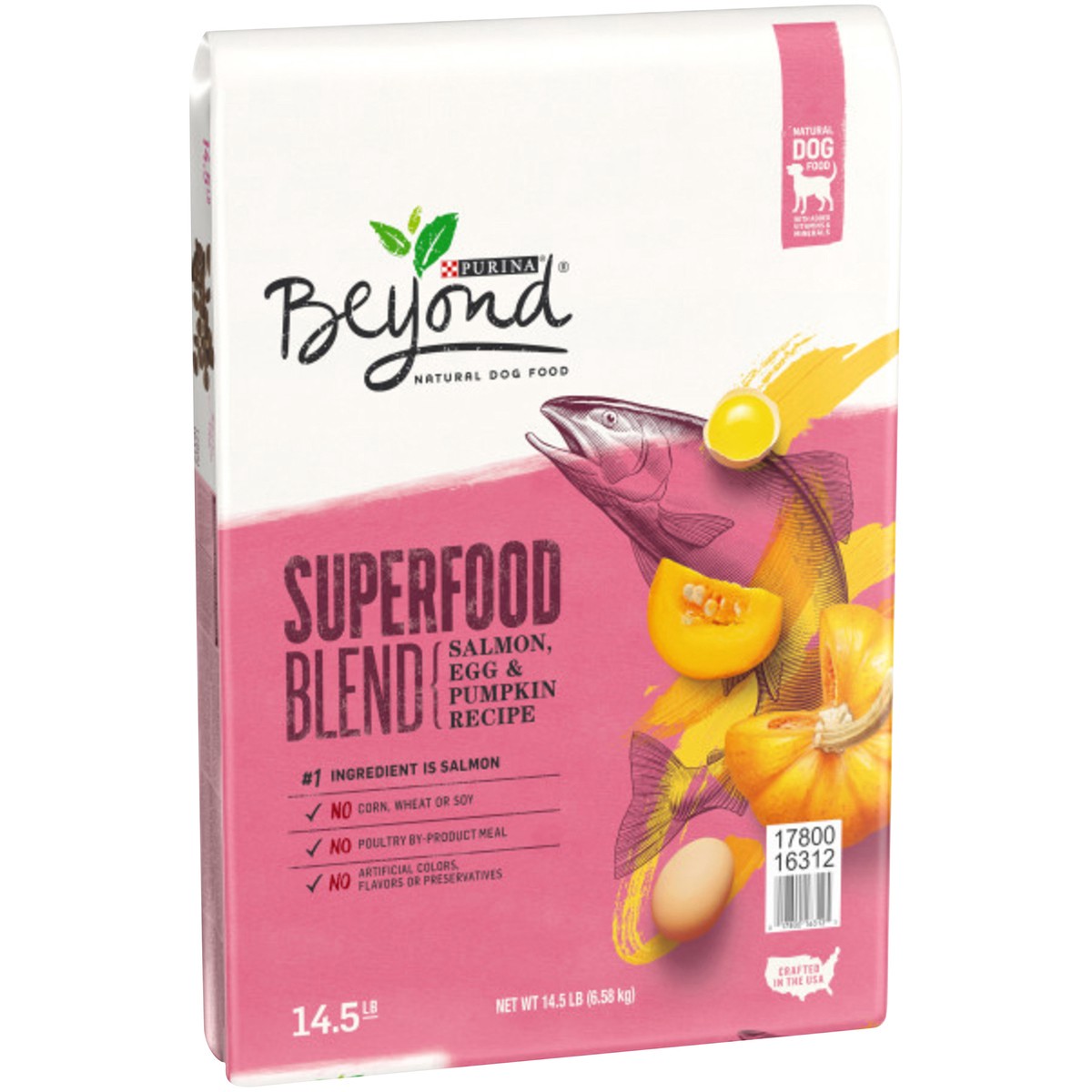 slide 5 of 9, Beyond Purina Beyond Natural Dry Dog Food, Superfood Blend Salmon, Egg & Pumpkin Recipe, 3.7 lb