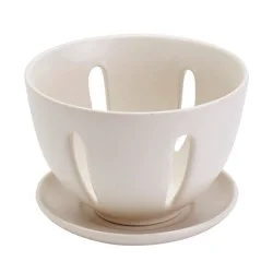 Sewing Down South for HD Designs Ceramic Berry Bowl With Tray - Vanilla Ice