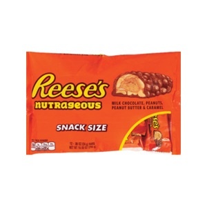 slide 1 of 1, Reese's Nutrageous Snack Size Bars, 10.56 oz