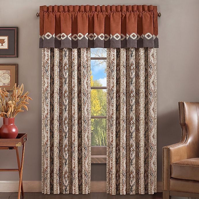 slide 1 of 2, J. Queen New York Brave Front 84-Inch Rod Pocket Window Curtain - Rust, 2 ct