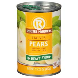 Rouses Markets Halves Pears in Heavy Syrup 15.25 oz