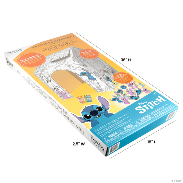 slide 6 of 7, Fashion Angels Disney's Stitch Corrugated Tropical Hideaway, Set Of 26 Pieces, 1 ct