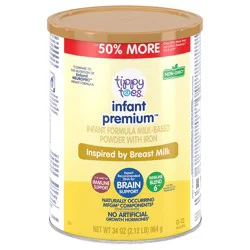 Tippy Toes Milk-Based Powder with Iron 0 to 12 Months Infant Formula 34 oz