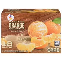 Giant Mandarin Orange Segments Fruit Cups in Juice - 12 ct