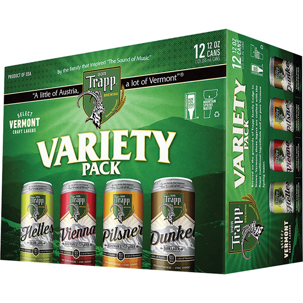 slide 1 of 1, Von Trapp Variety Pack, 12 ct; 12 oz