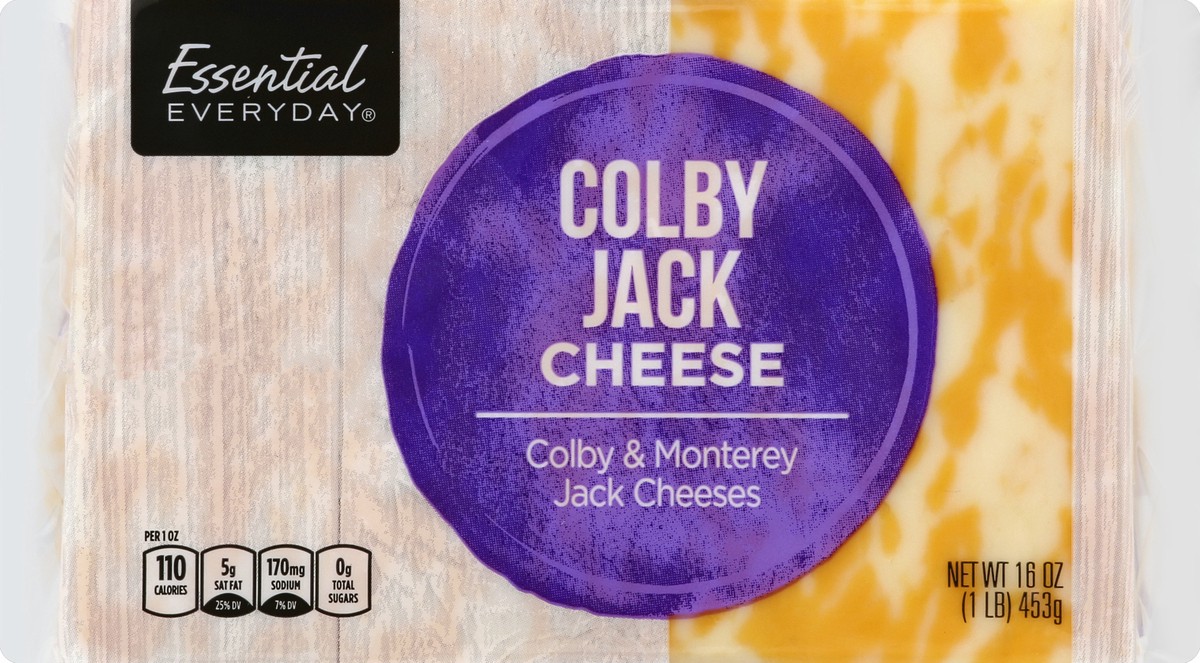 slide 5 of 6, Essential Everyday Cheese, Colby Jack, 16 oz