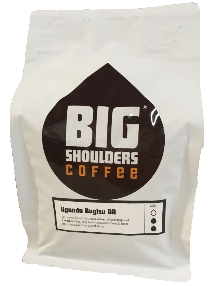 slide 1 of 1, Big Shoulders Uganda Bugisu Aa Coffee, 12 oz