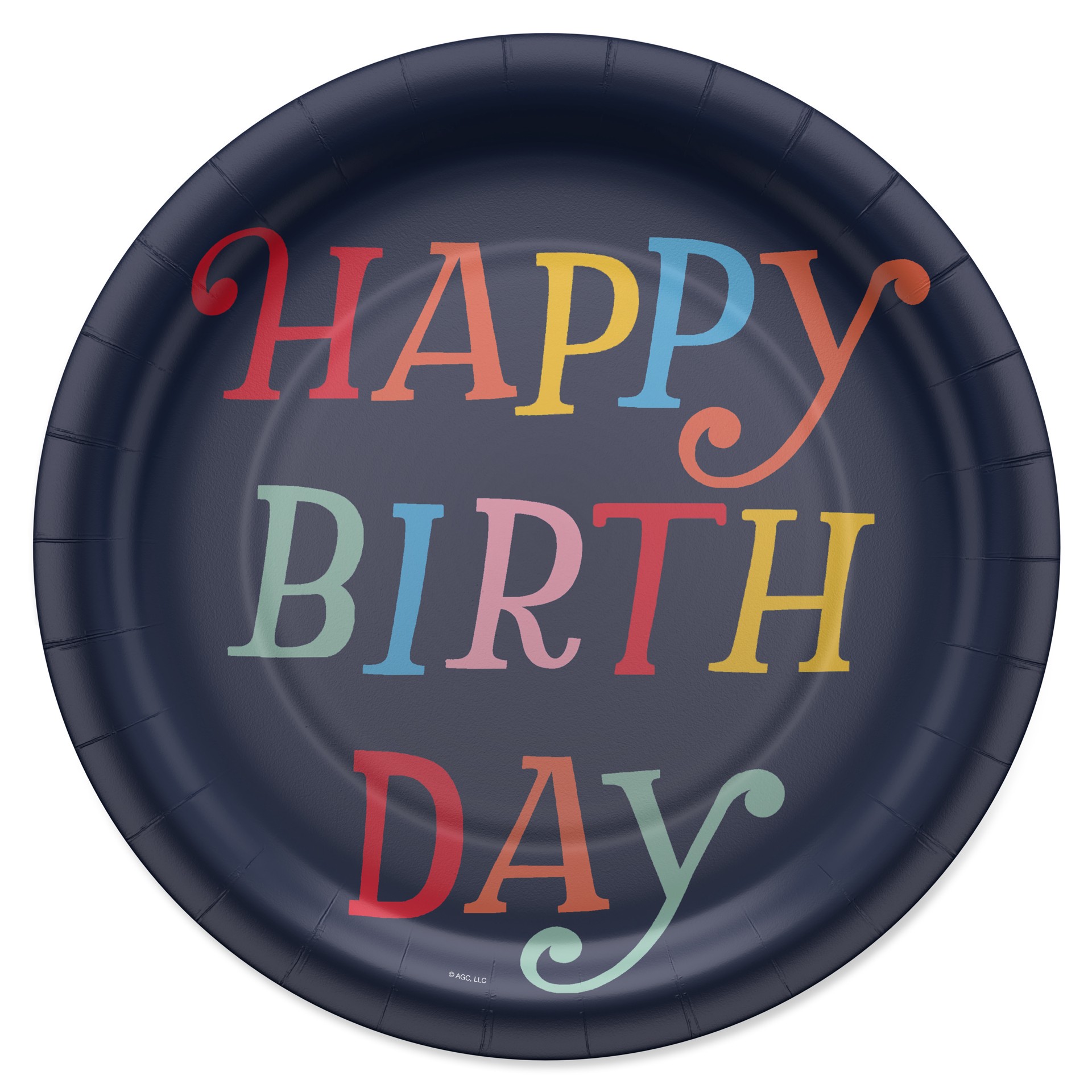 slide 1 of 3, American Greetings 10-Count 9" Birthday Paper Plates, Happy Birthday, 1 ct