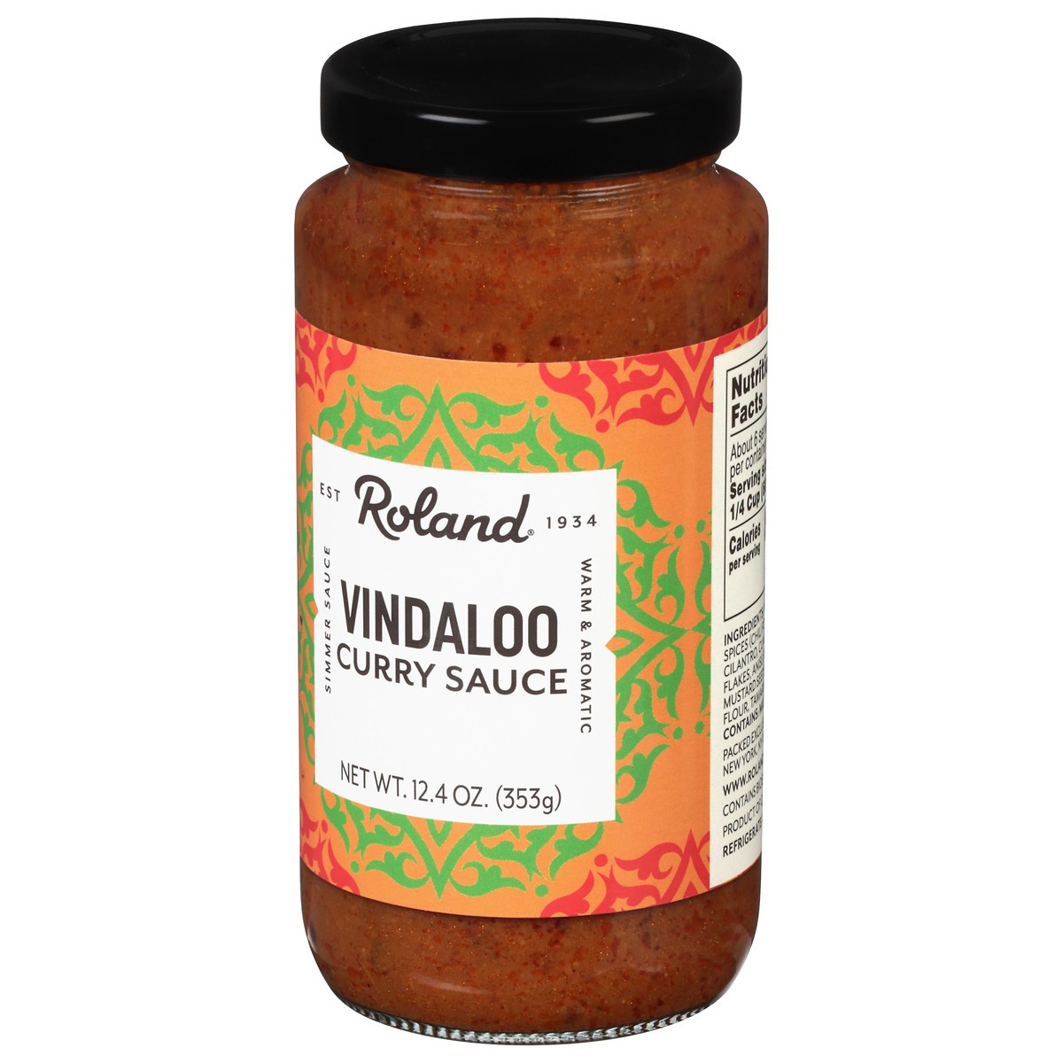 slide 2 of 9, Roland Vindaloo Curry Sauce 12.4 oz, 12.4 oz