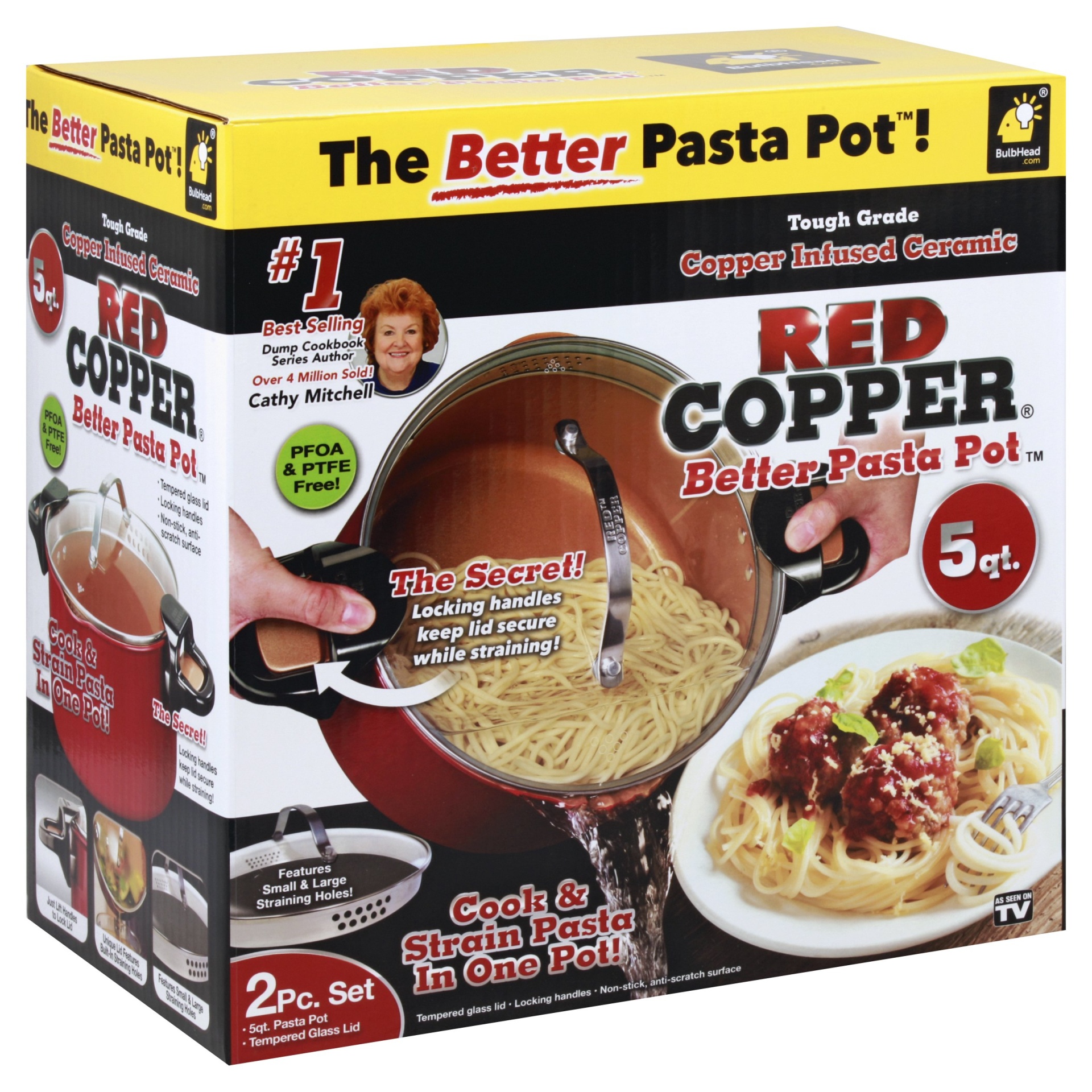 Red Copper Better Pasta Pot
