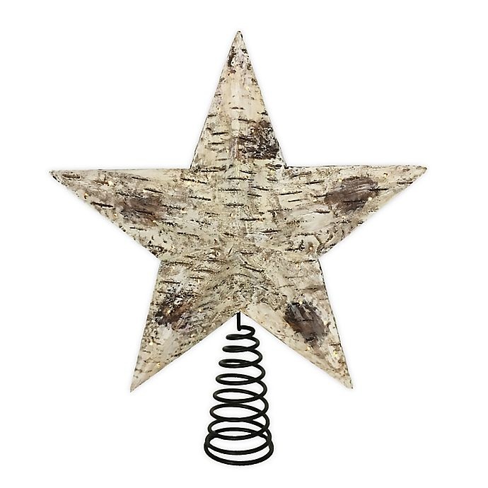 slide 1 of 1, Bee & Willow Home Star LED Tree Topper - Natural, 10 in