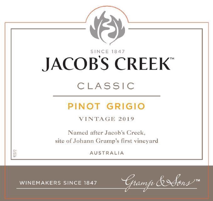 slide 3 of 5, Jacob's Creek Classic Pinot Grigio White Wine 750mL, 13% ABV, 750 ml