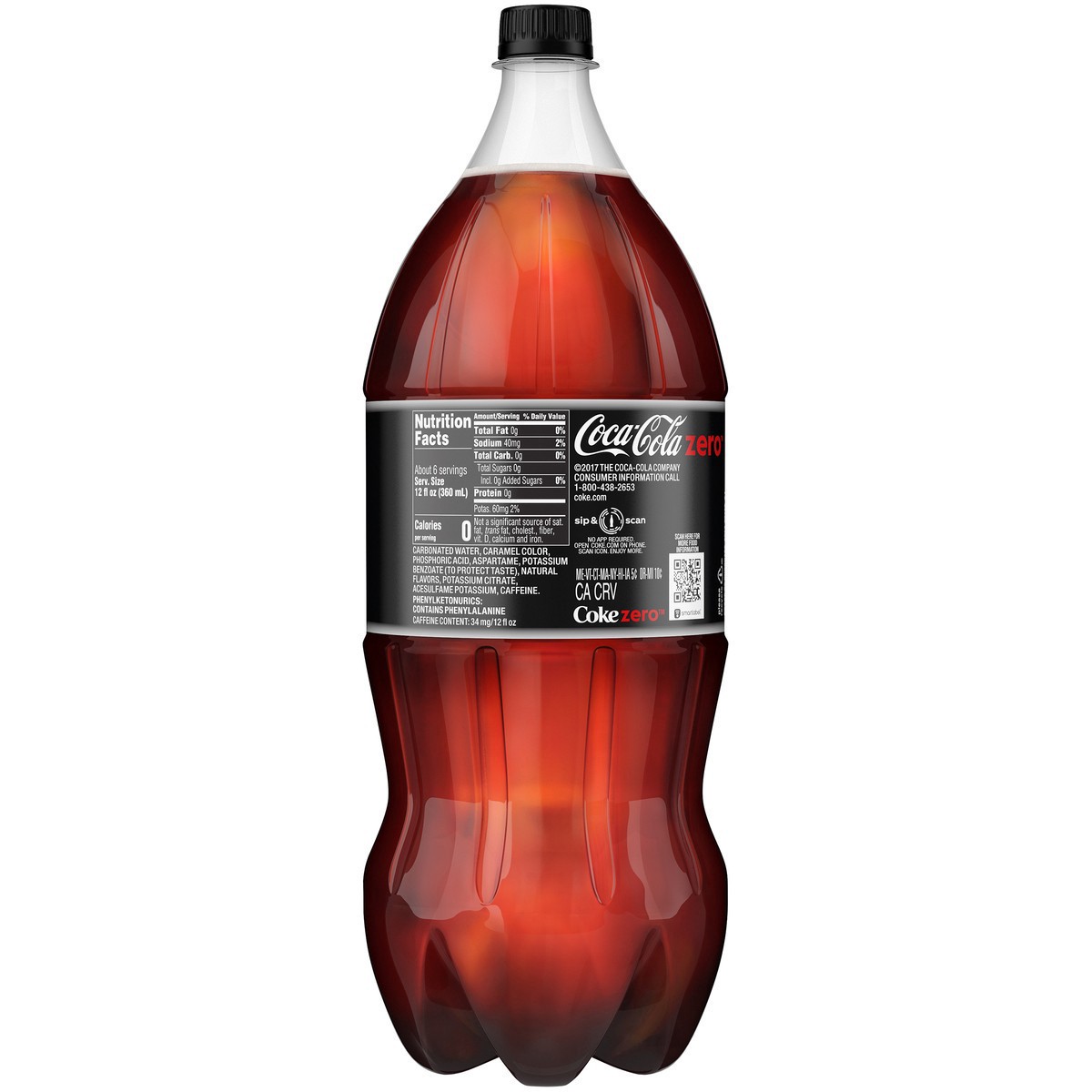 slide 7 of 8, Coca-Cola Zero Sugar Soft Drink, 67.63 oz