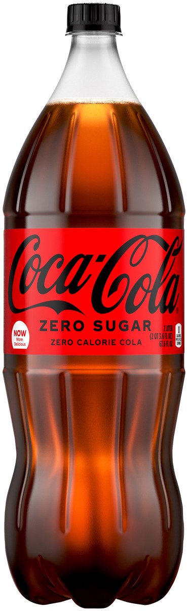 slide 1 of 8, Coca-Cola Zero Sugar Soft Drink- 2 liter, 2 liter