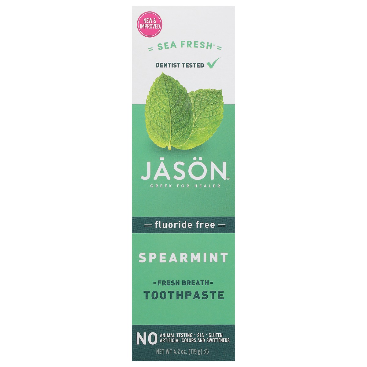 slide 1 of 1, Jason Fluoride Free Supermint Toothpaste 4.2 oz, 4.2 oz