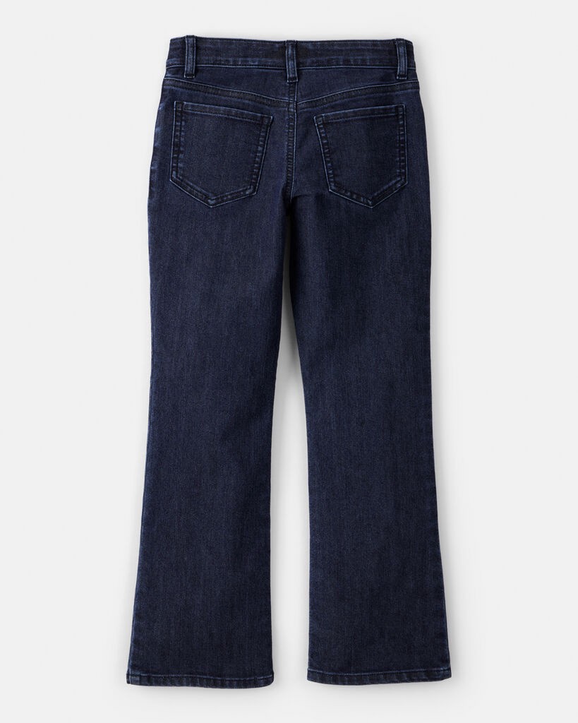 slide 2 of 3, Oshkosh Girls Denim Wide-Leg Jeans - Blue Blue 4, 1 ct