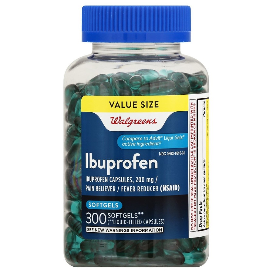 slide 1 of 1, Walgreens Ibuprofen 200 mg Softgels, 40 ct