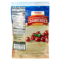 slide 3 of 5, Meijer Sweetened Dried Cranberries, 6 oz