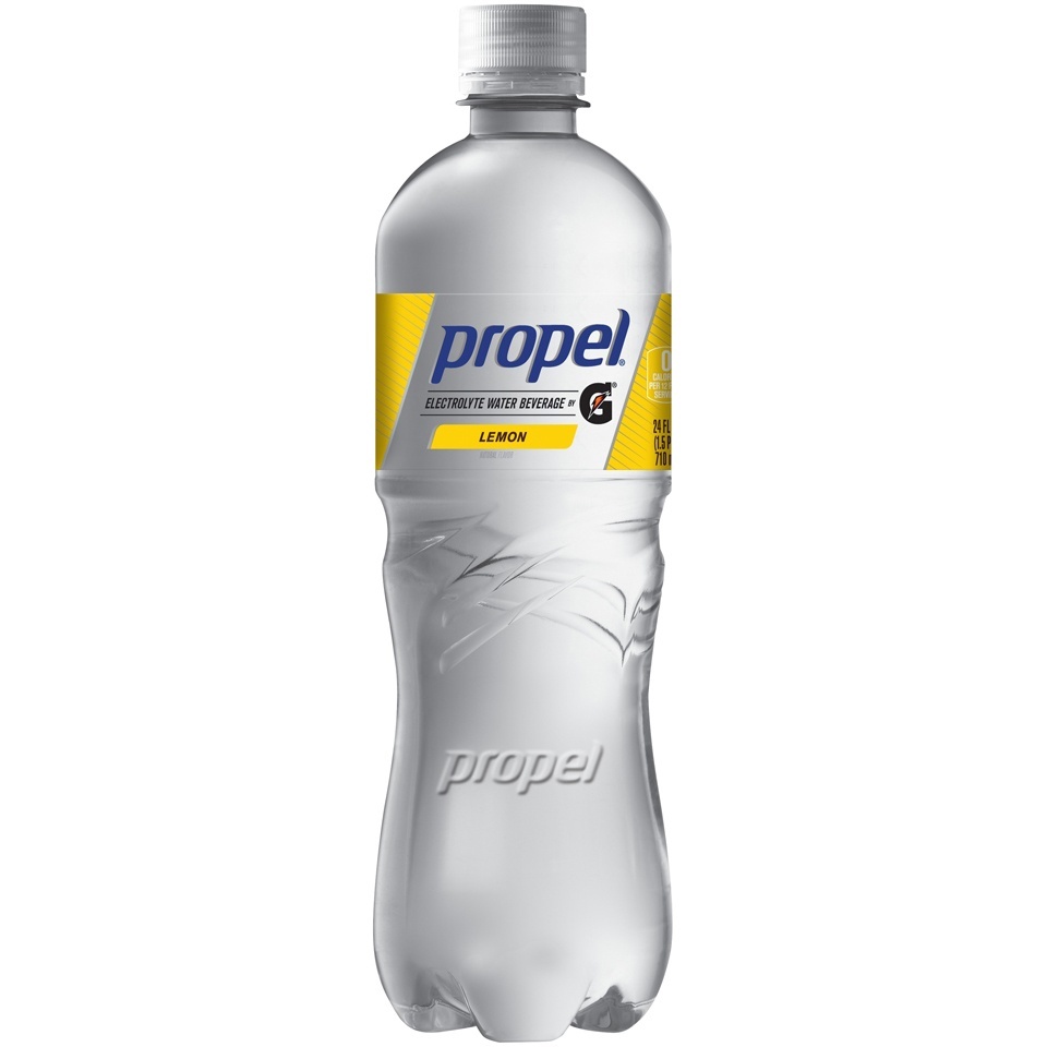 slide 1 of 4, Propel Zero Water Beverage Lemon, 24 fl oz