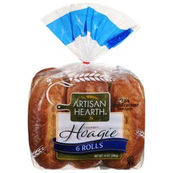 Artisan Hearth Gourmet Hoagie Rolls 6 ea