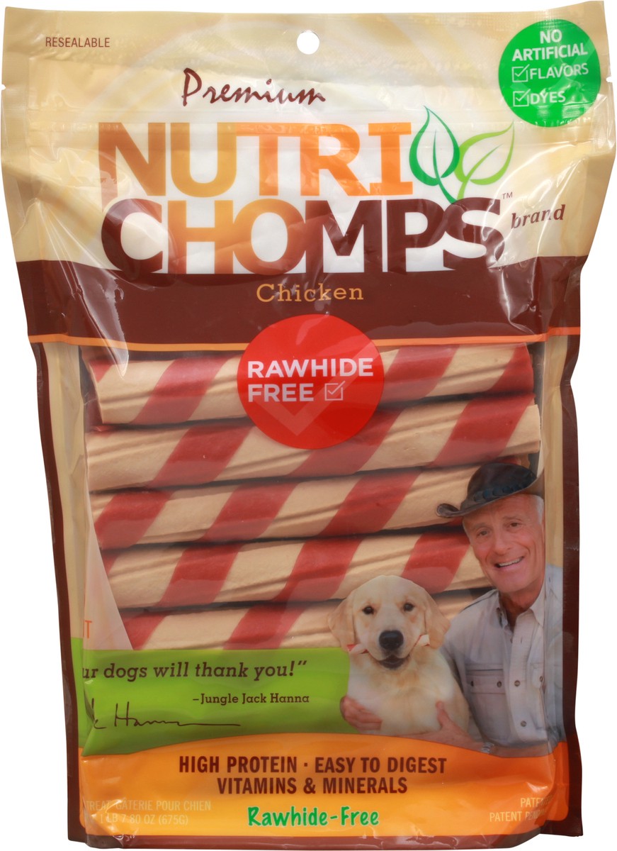 slide 1 of 2, Nutri Chomps Premium Chicken Dog Treats 23.8 oz Pouch, 23.8 oz
