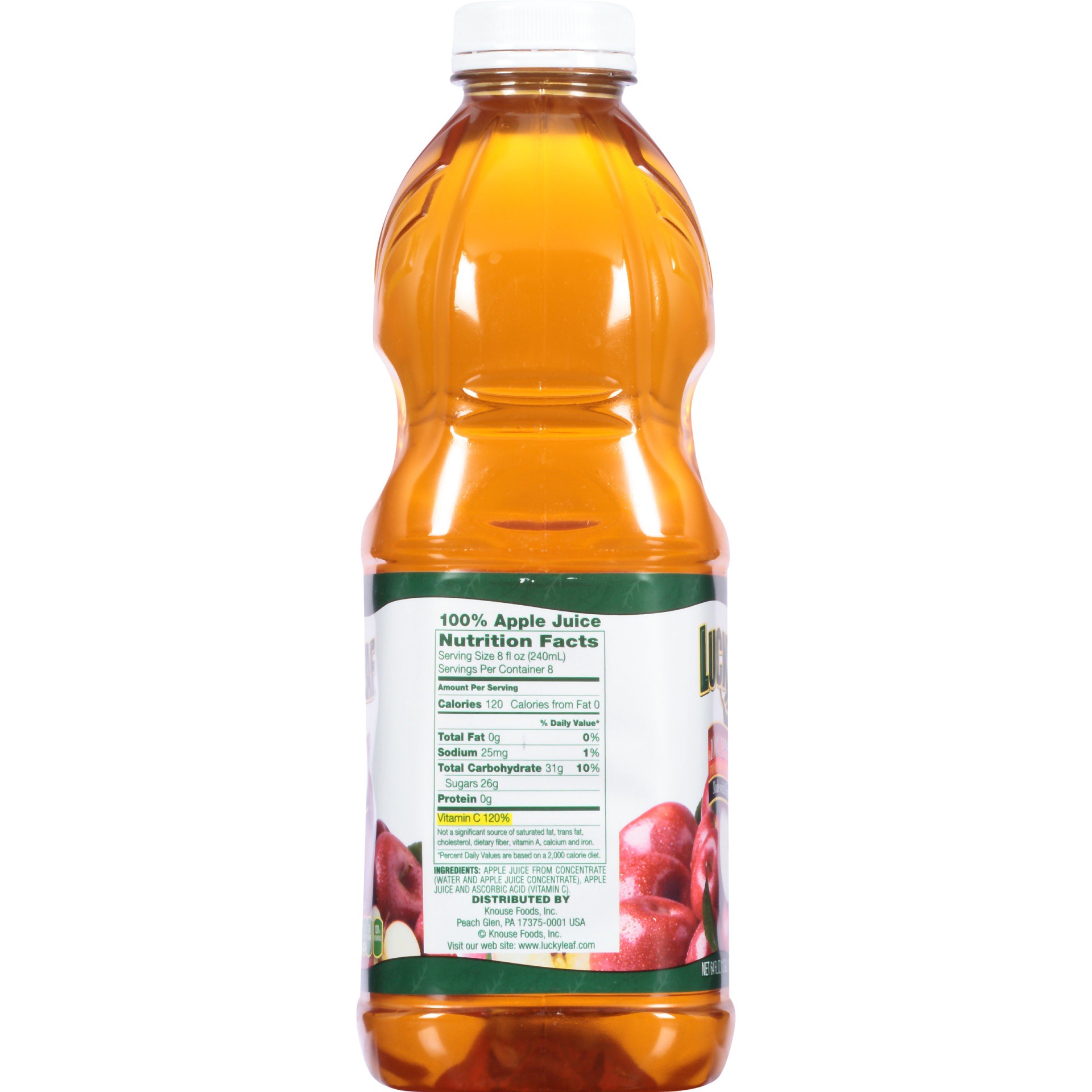 slide 3 of 6, Lucky Leaf Premium Plus 100% Apple Juice - 64 fl oz, 64 fl oz