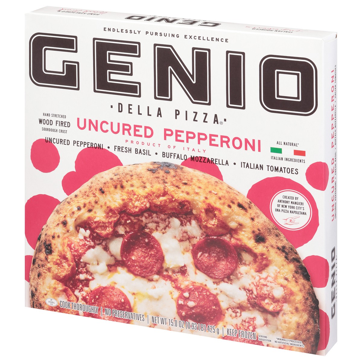 slide 2 of 4, Genio Uncured Pepperoni Pizza, 15 oz