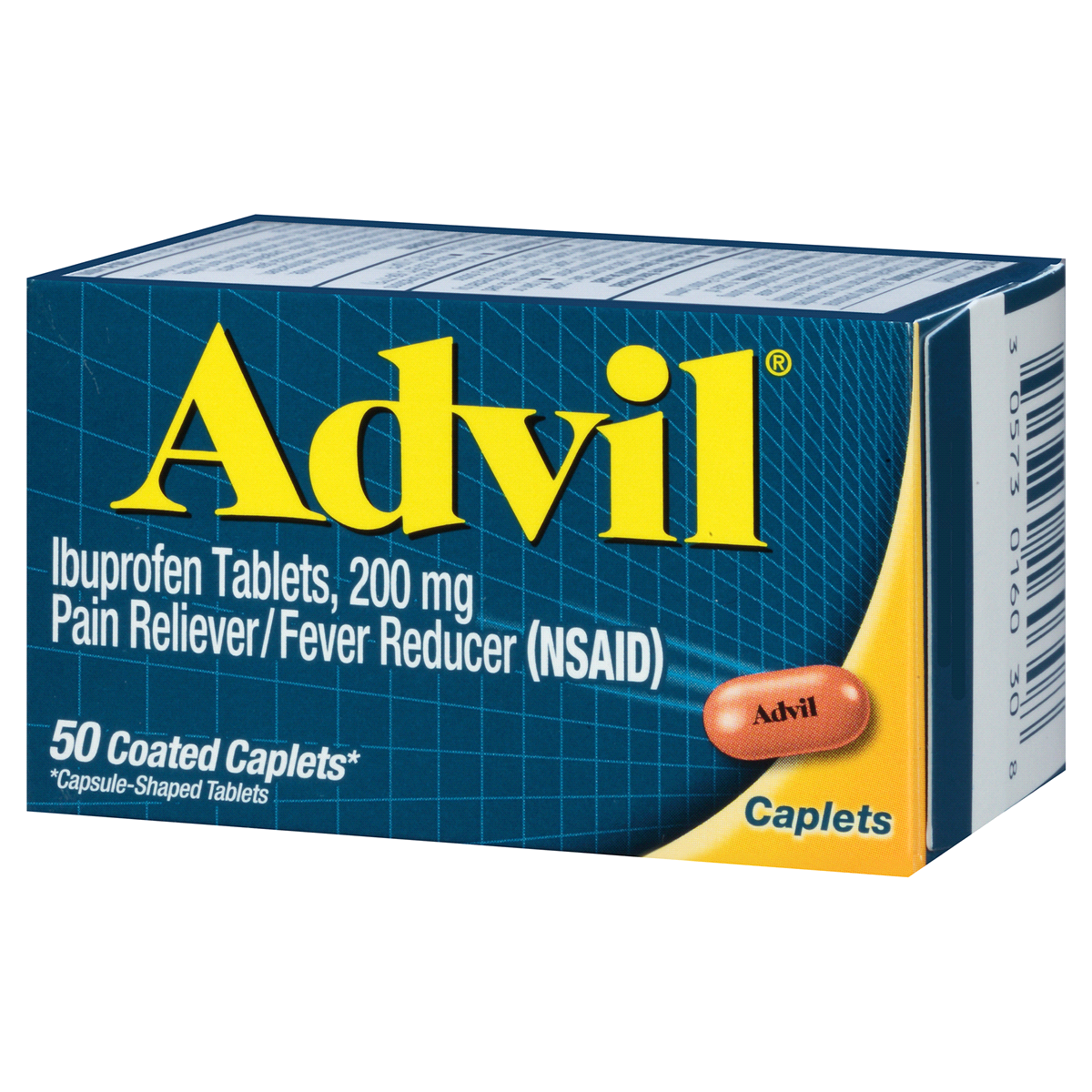 slide 3 of 5, Advil Pain Reliever/Fever Reducer (Ibuprofen) 200mg, 50 ct