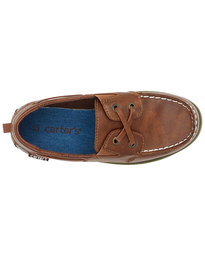 slide 3 of 6, Carter's Kid Boat Shoes Brown 2Y, 1 ct