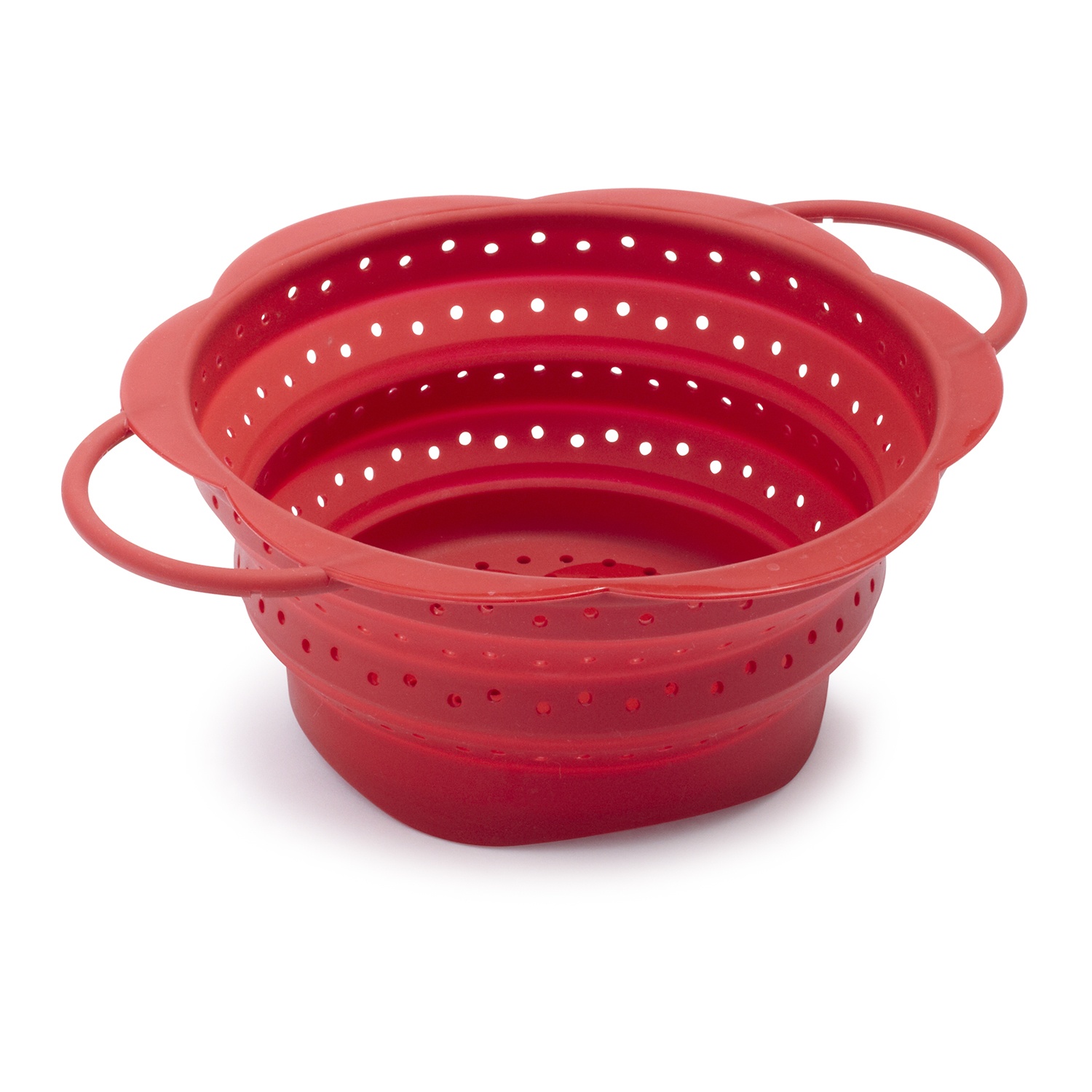 slide 1 of 1, Kuhn Rikon Red Collapsible Colander, 9 in