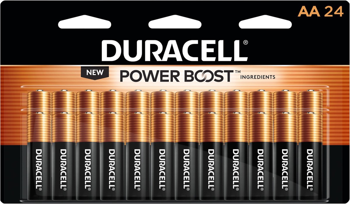 slide 6 of 6, Duracell CopperTop AA Alkaline Batteries, 24 ct