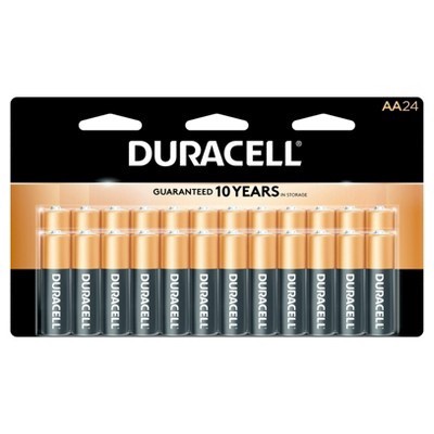 slide 1 of 6, Duracell CopperTop AA Alkaline Batteries, 24 ct