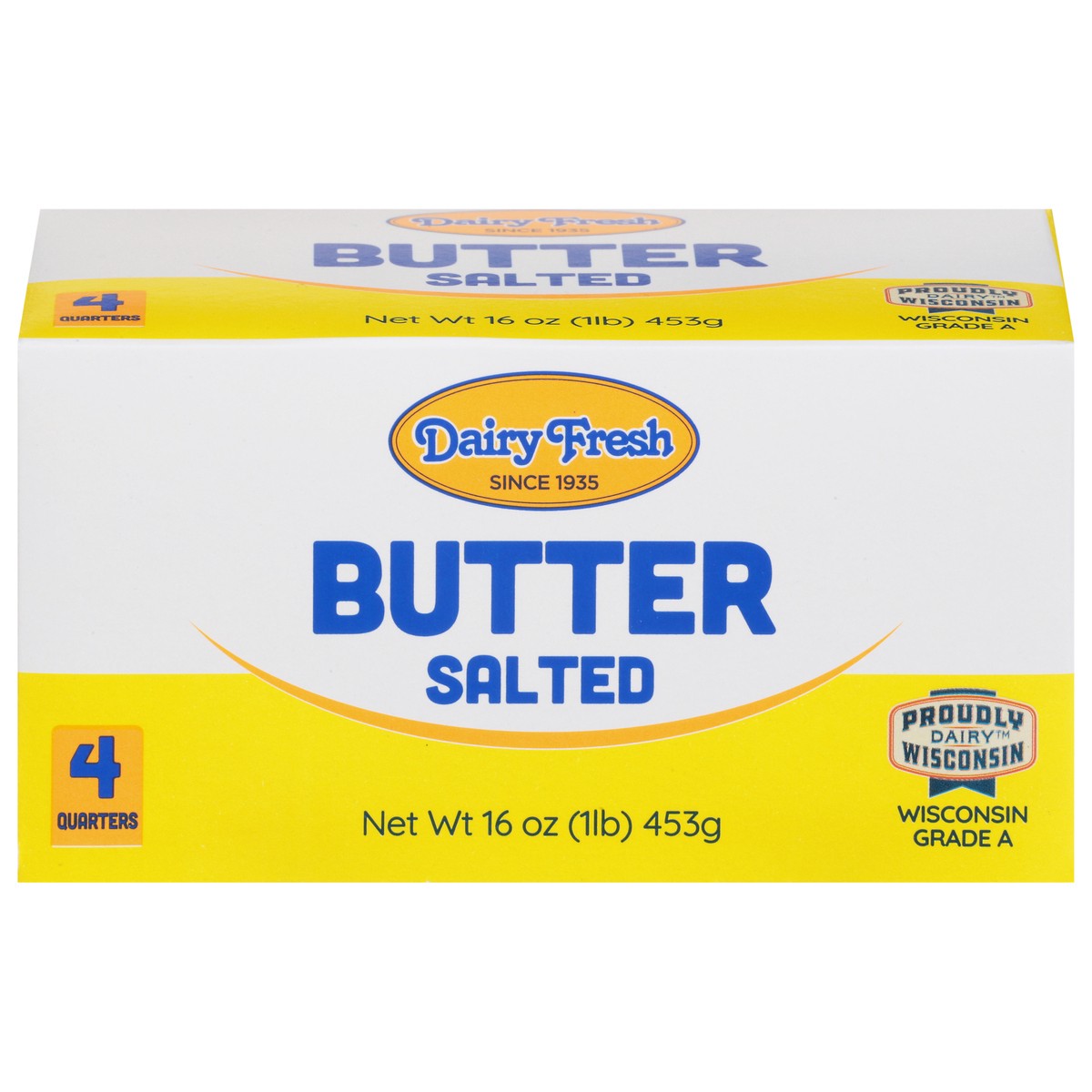 slide 1 of 9, Dairy Fresh Salted Butter, 16 oz
