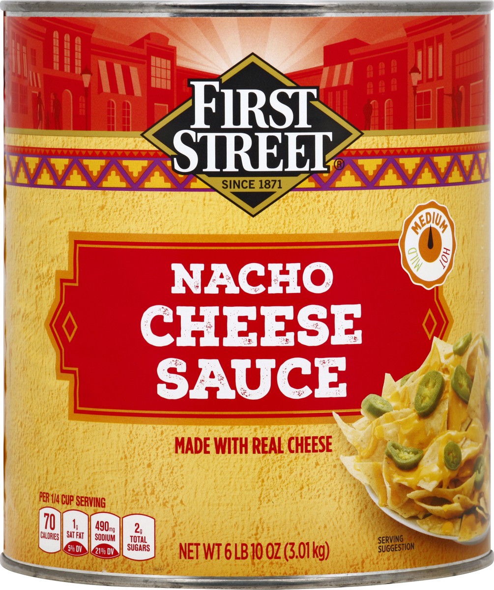 slide 5 of 6, First Street Nacho Cheese Sauce, 106 oz
