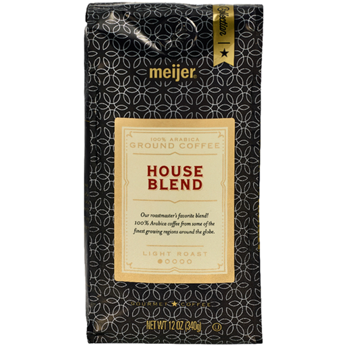 slide 1 of 1, Meijer Gold Ground Coffee House Blend, 12 oz