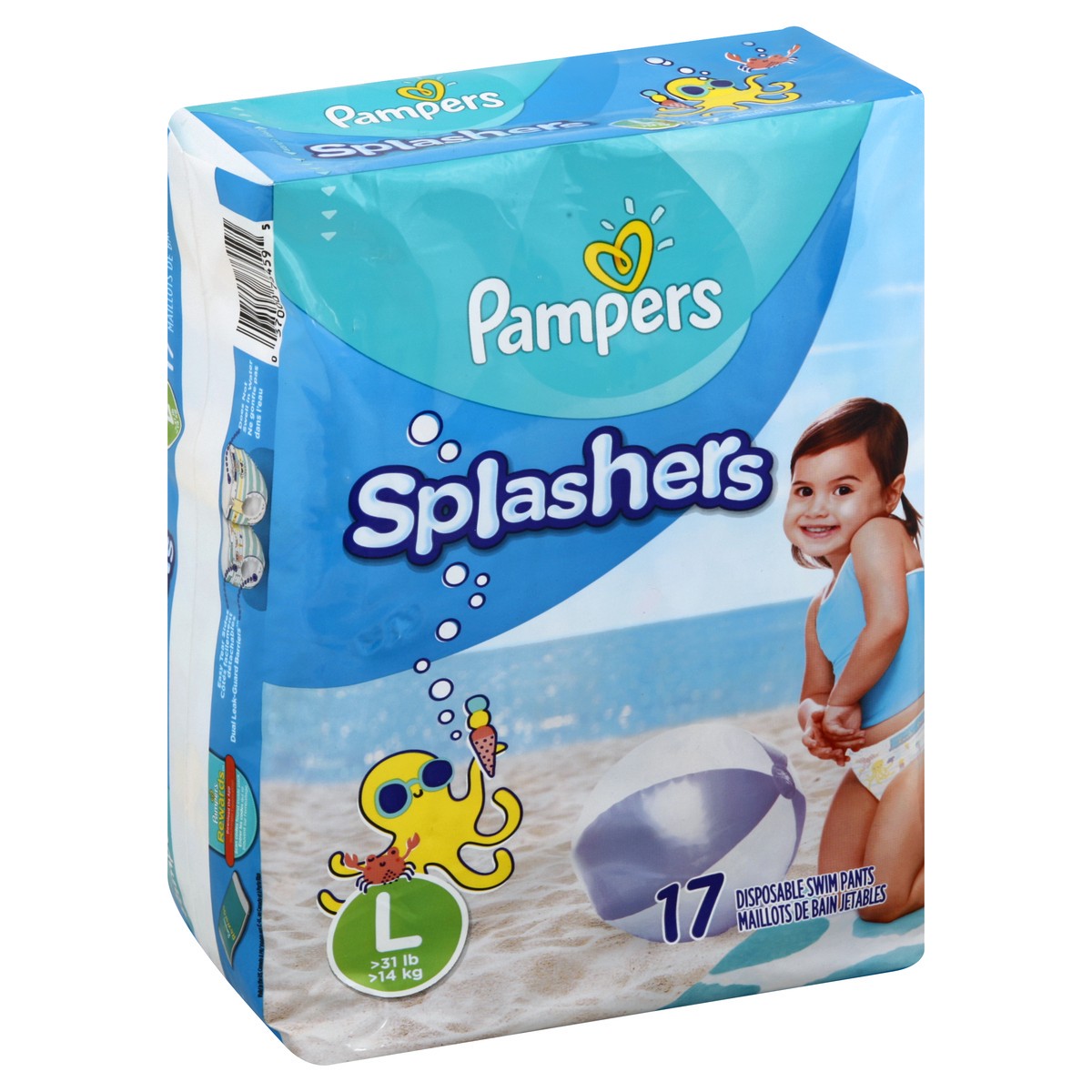 slide 1 of 1, Pampers Swim Pants , 17 ct