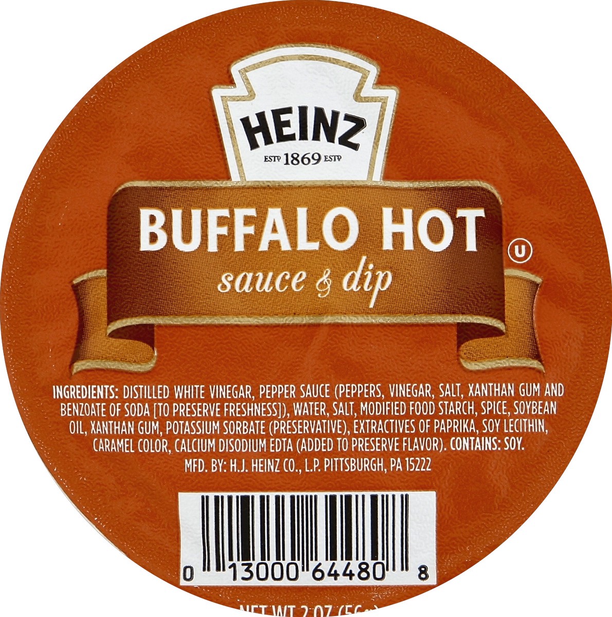 slide 2 of 3, Heinz Sauce & Dip Buffalo Hot, 2 oz