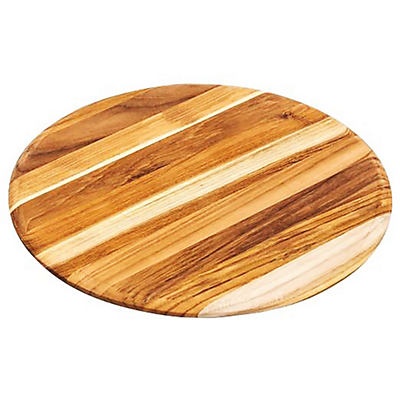slide 1 of 1, Teakhaus Elegant Collection Round Cutting Board, Small, 13 in