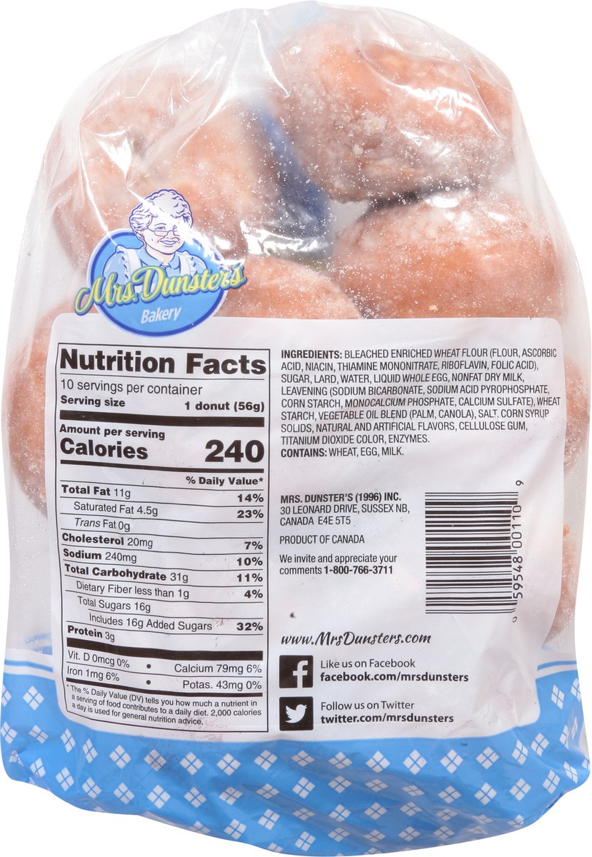 slide 4 of 9, Mrs. Dunster's Mrs.dunsters Sugar Donut - 20 OZ, 20 oz