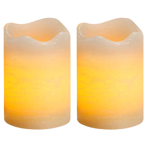 slide 1 of 1, Northern International Rustic Votive Candle - Cream, 2 ct