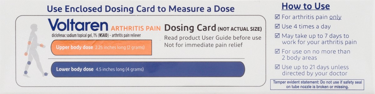slide 3 of 10, Voltaren NEW Easy Open Cap - Voltaren Arthritis Pain Gel for Powerful Topical Arthritis Pain Relief - 100 g x 2, 2 ct