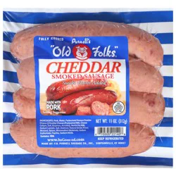 Purnell's "Old Folks" Smoked Cheddar Sausage 11 oz