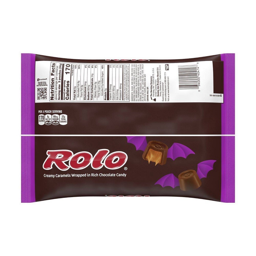 slide 5 of 5, Rolo Chocolate Caramel Candies Halloween Candy, 10 oz