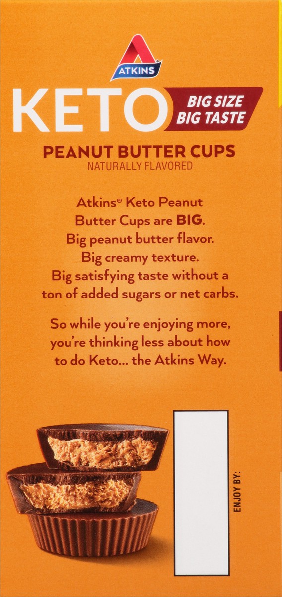 slide 2 of 9, Atkins Keto Peanut Butter Cups, 8 ct