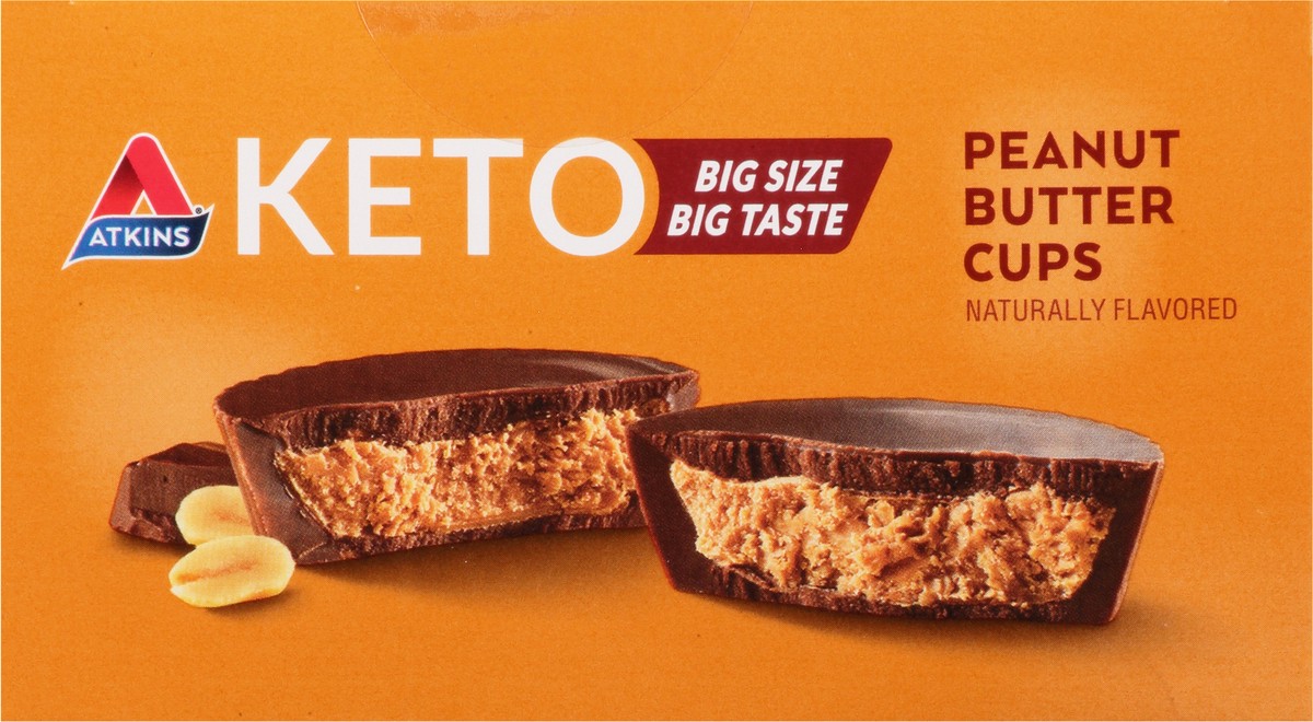 slide 7 of 9, Atkins Keto Peanut Butter Cups, 8 ct