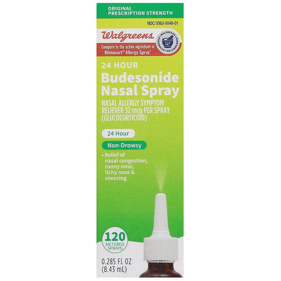 slide 3 of 5, Walgreens 24-Hour Budesonide Nasal Spray, 0.29 oz