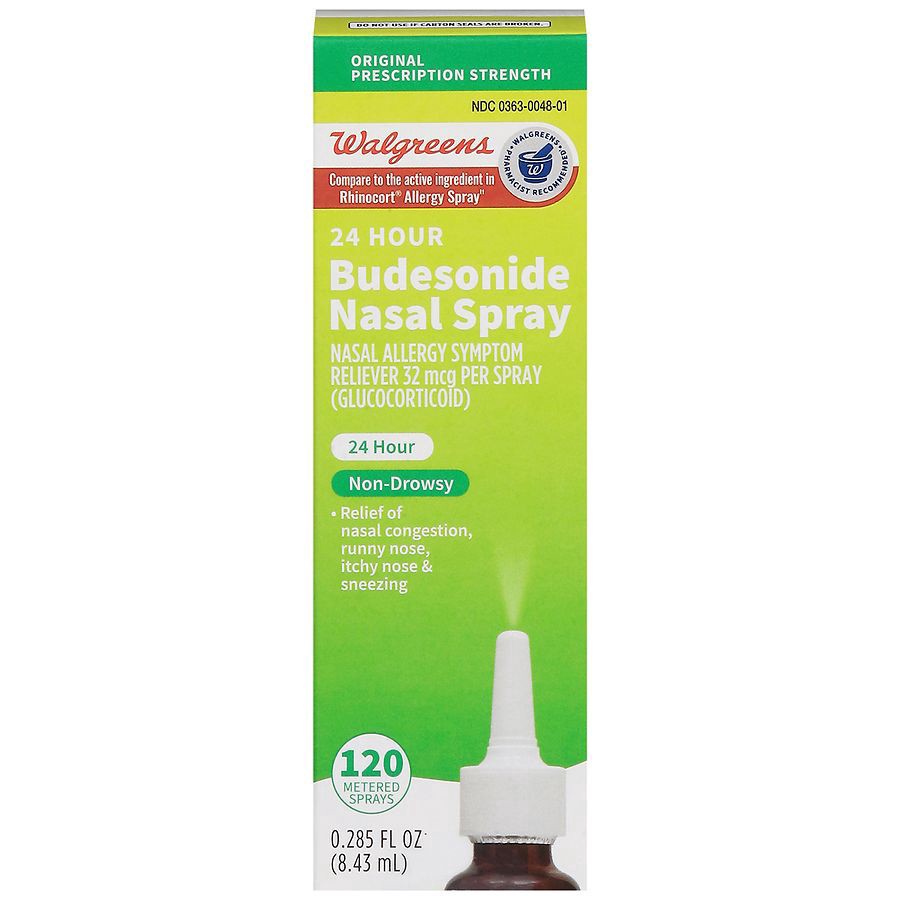 slide 1 of 5, Walgreens 24-Hour Budesonide Nasal Spray, 0.29 oz