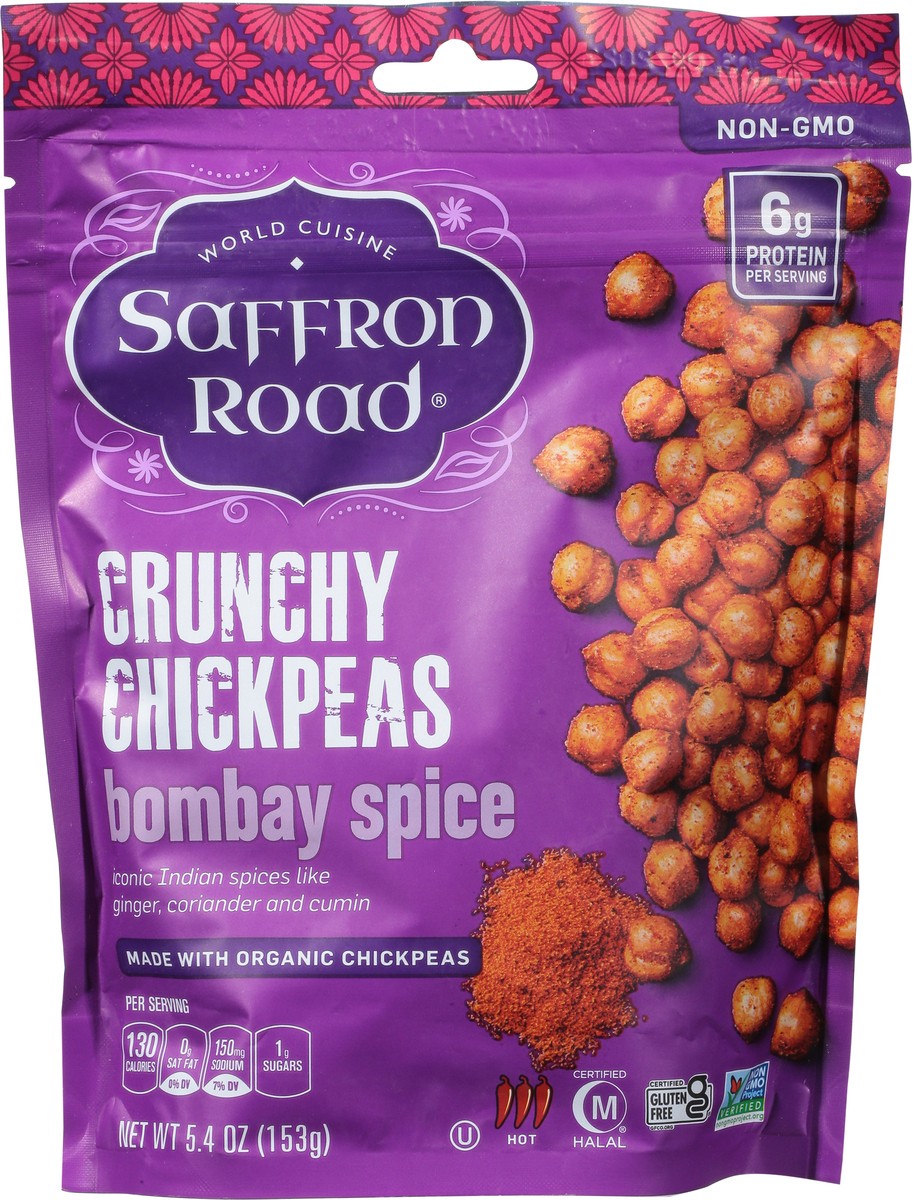 slide 11 of 13, Saffron Road Bombay Spice Crunchy Chickpeas, 5.4 oz