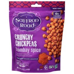 Saffron Road Bombay Spice Crunchy Chickpeas Gluten Free Snack 5.4 oz